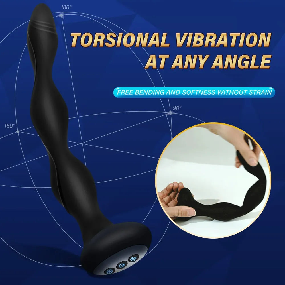 10 Mode Electric Shock Anal Vibrator For Men & Women