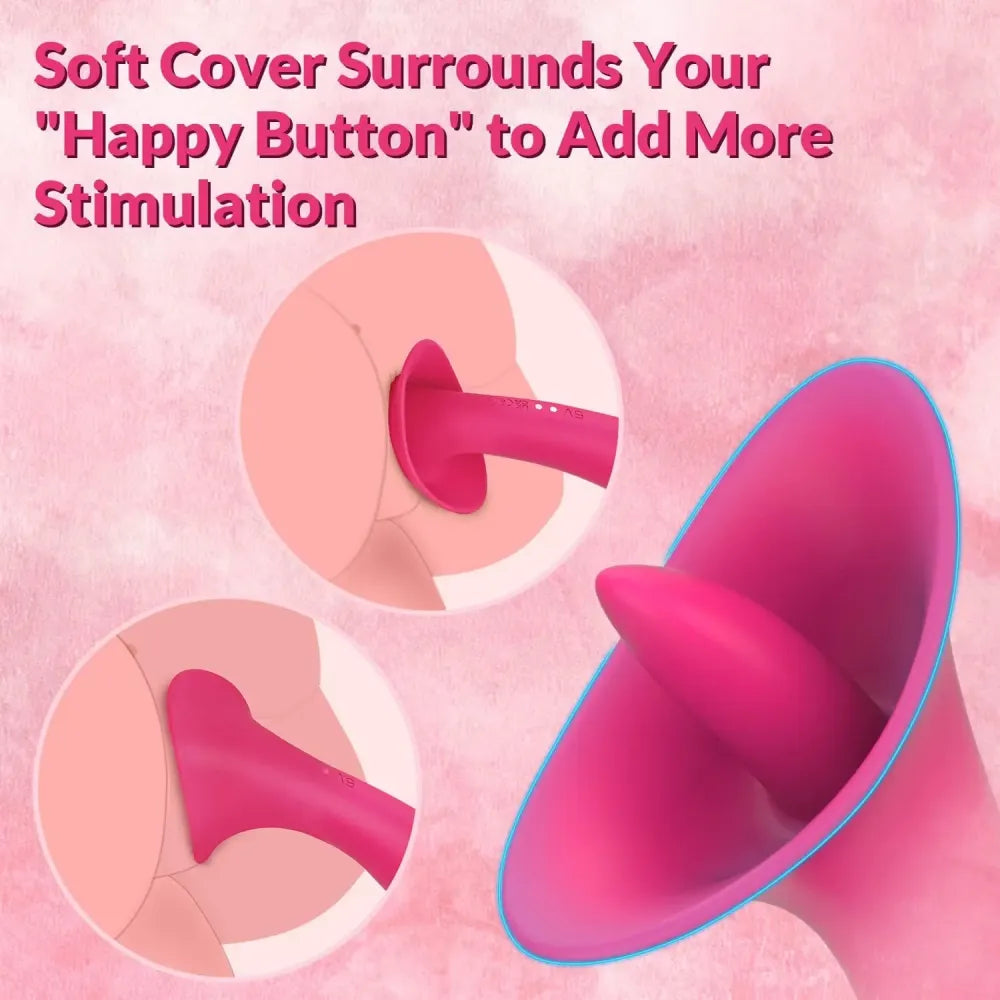 2 In 1 G Spot Vibrator Tongue Licking Clit Stimulation