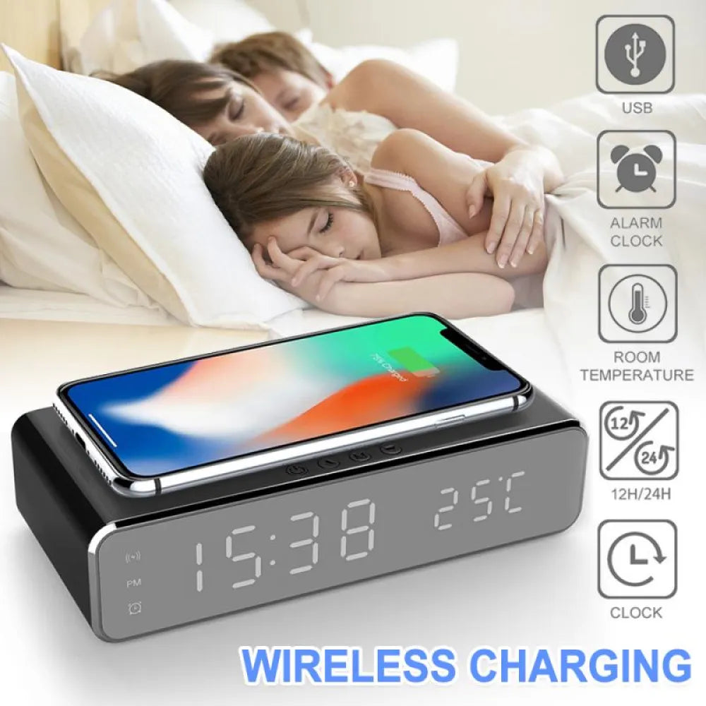 Vibe Geeks Wireless charger LED temperature alarm - USB