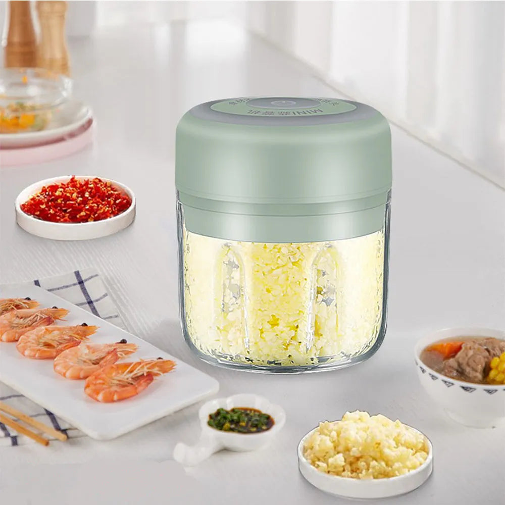 Vibe Geeks Automatic Mini Electric Food Chopper Portable