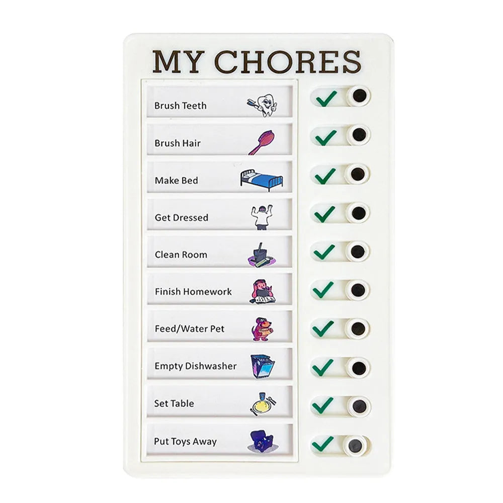 Vibe Geeks Detachable and Reusable Chore Chart Memo Board