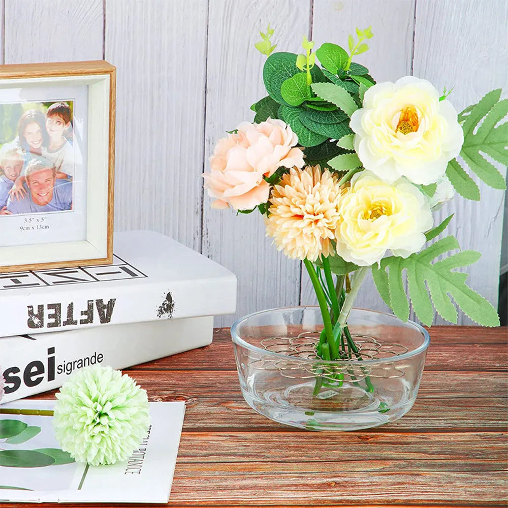 Vibe Geeks 3 Pack Wire Flower Arranging Tool Reusable