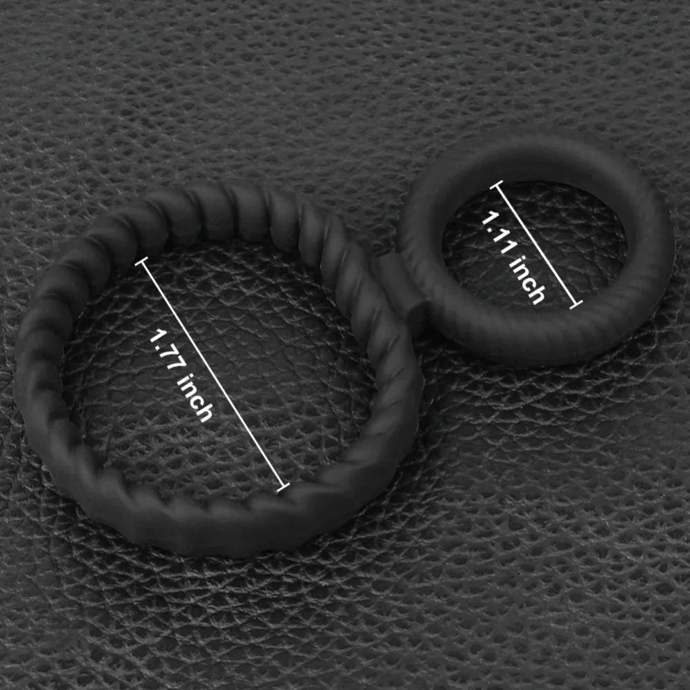 4Pcs Silicone Cock Rings For Men Delay Ejaculation Reusable