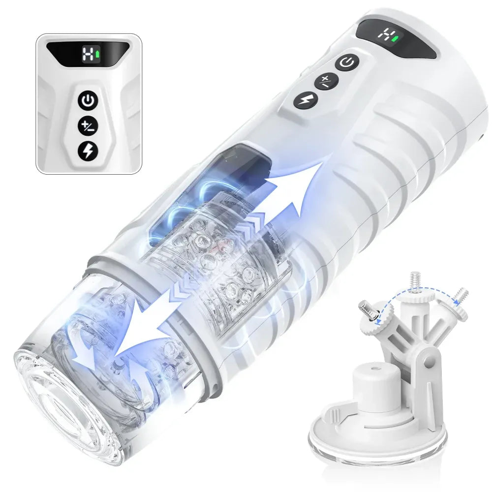 7 Inch Thrusting Rotating Male Masturbator for Electric