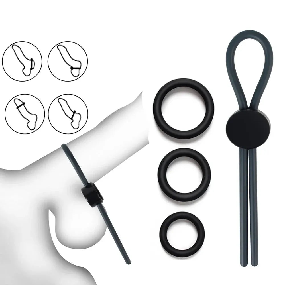 Adjustable Silicone Cock Ring For Men