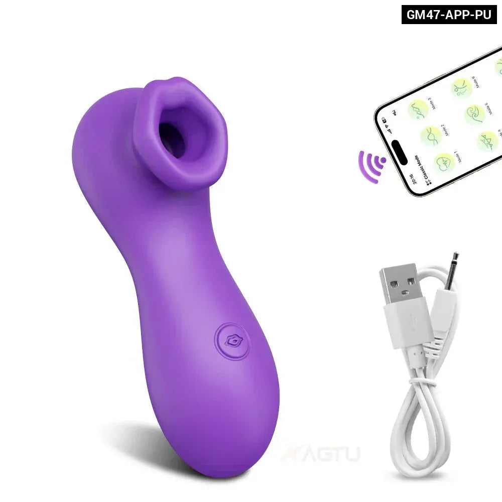 App Controlled Clit Sucker Vibrator for Women Nipple