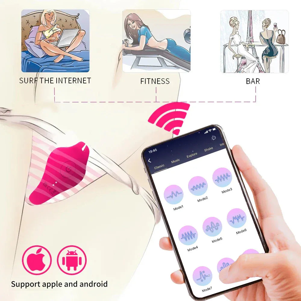 App Controlled Wearable Butterfly Vibrator