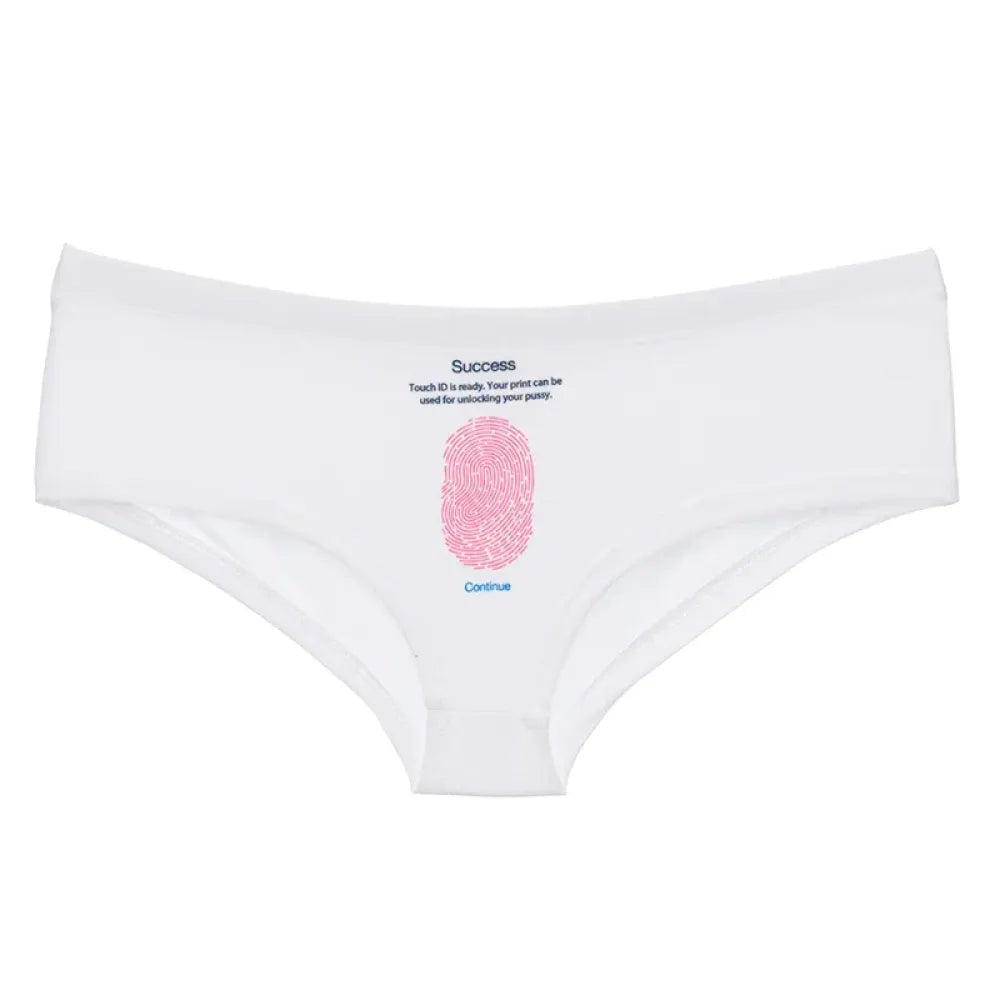 Cartoon Touch Id Funny Print Kawaii Panties Underwear Sexy