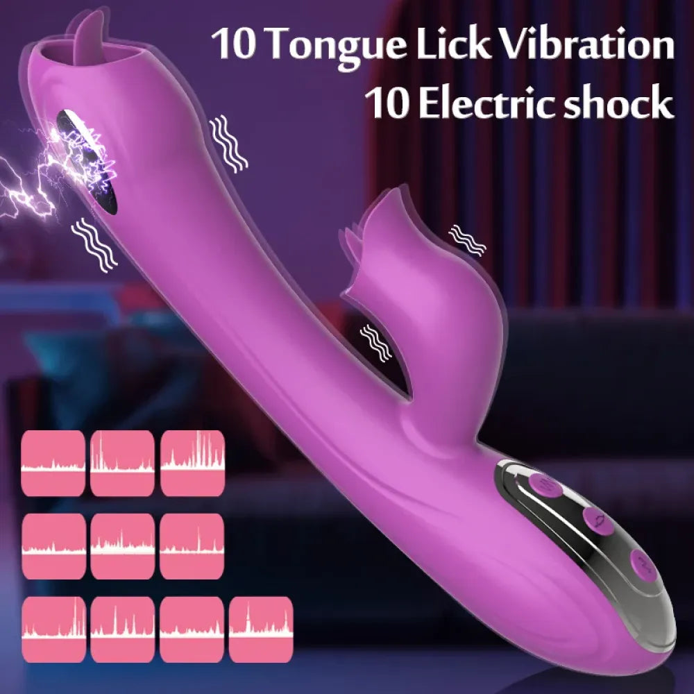 Electric Shock Dildo Vibrator For Women