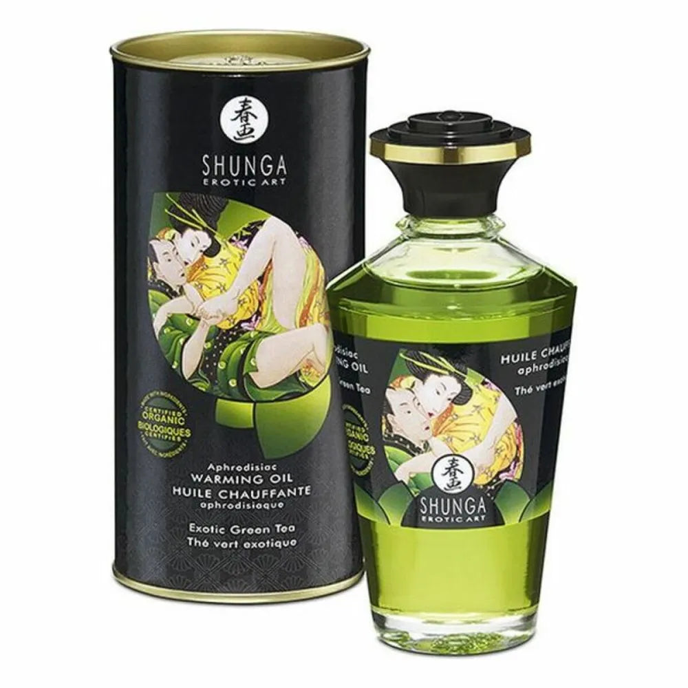 Erotic Massage Oil By Shunga 100 Ml Green Tea