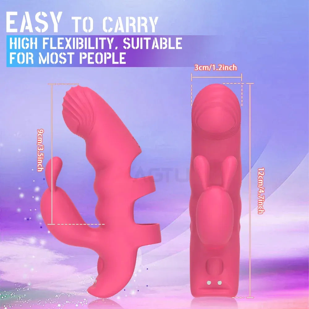 Heated Finger Vibrator for Couples - Clitoral & G-Spot