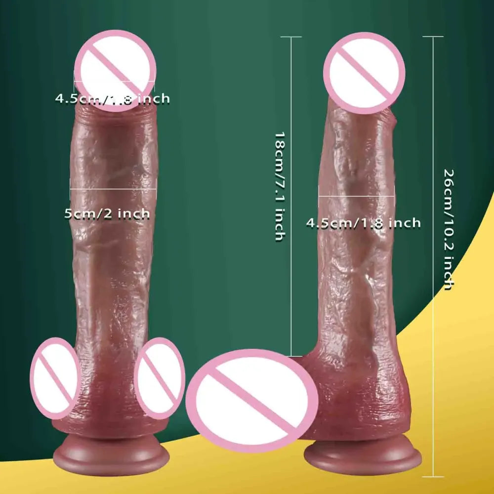 Heated Thrusting Dildo for G-Spot Stimulation