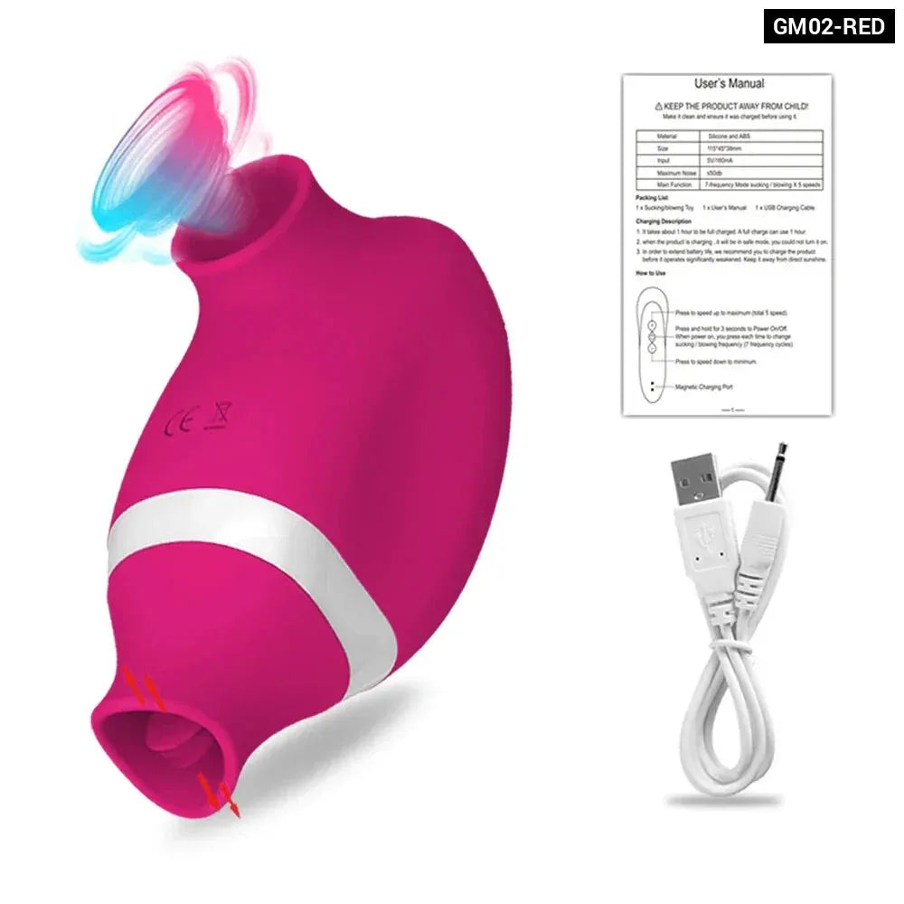 Intense Clit Sucker Oral Tongue Vibrator for Women