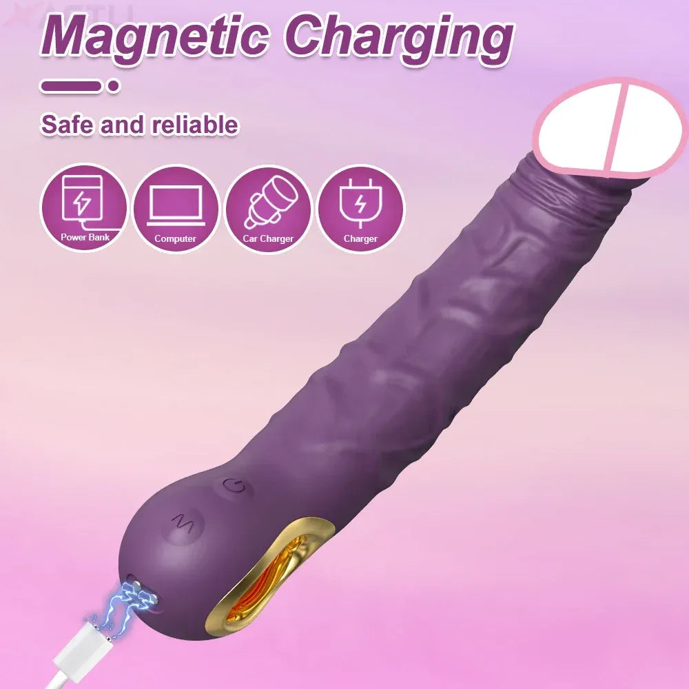 Intense Vibrating Dildo for Female Pleasure