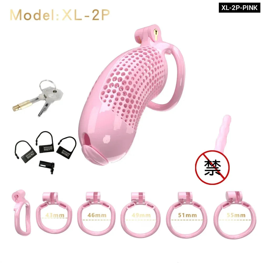 Large Male Chastity Cage Lightweight Plastic Cock Cage