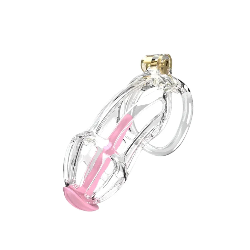 Lightweight Chastity Cage Transparent Plastic Cock Lock