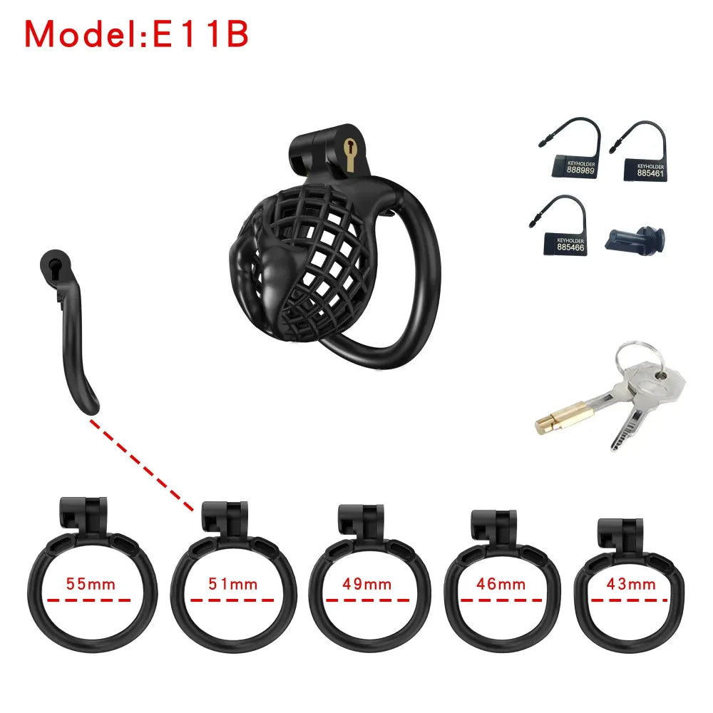 Lightweight Male Chastity Cage Plastic Cock Cage for Men