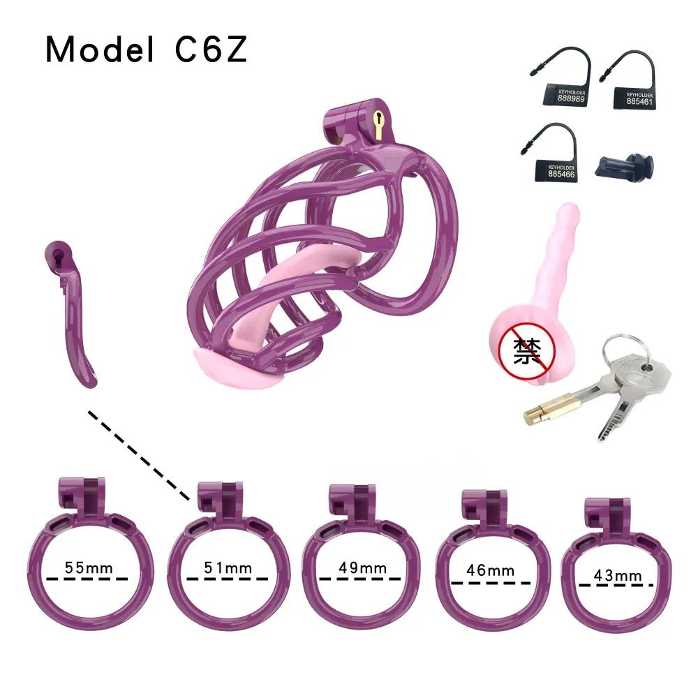 Lightweight Male Chastity Cage Plastic Cock Cage for Men