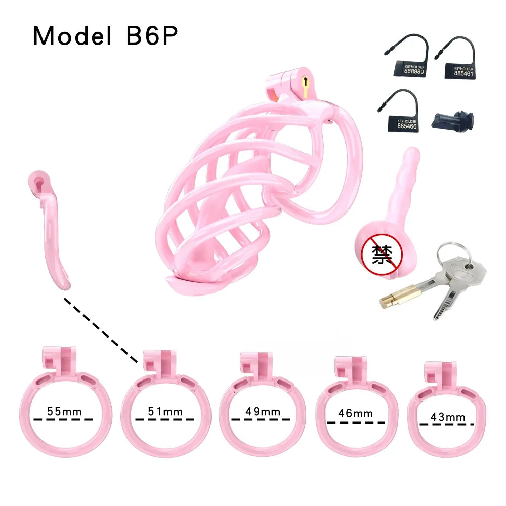 Lightweight Male Chastity Cage Plastic Cock Cage for Men