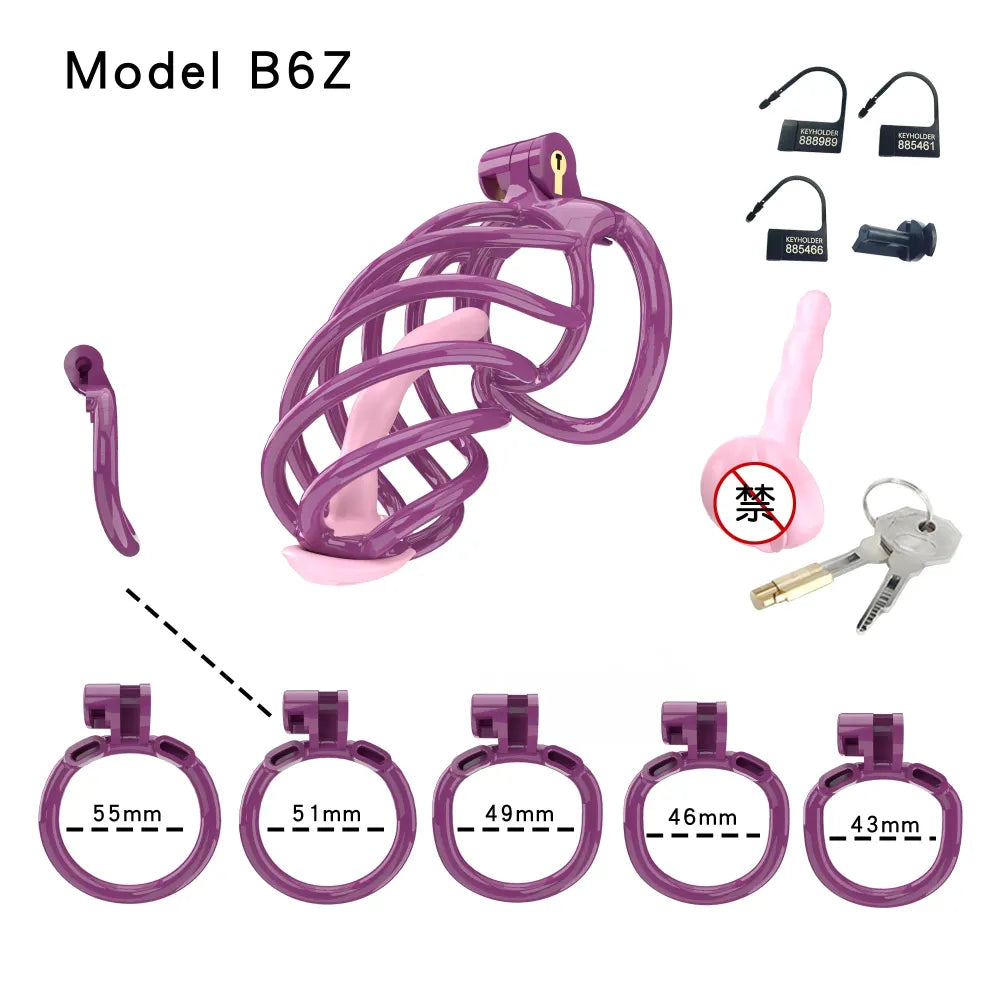 Lightweight Male Chastity Cage Plastic Cock Cage for Men