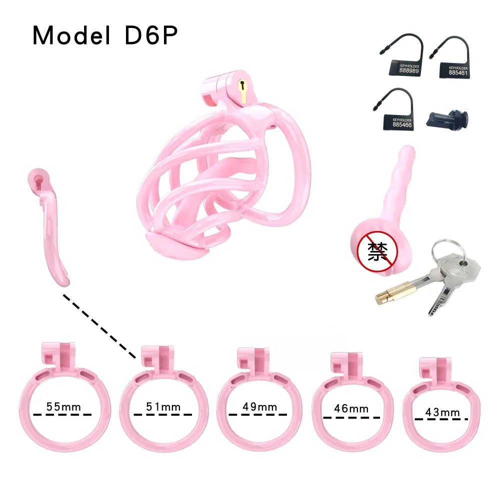 Lightweight Male Chastity Cage Plastic Cock Cage for Men