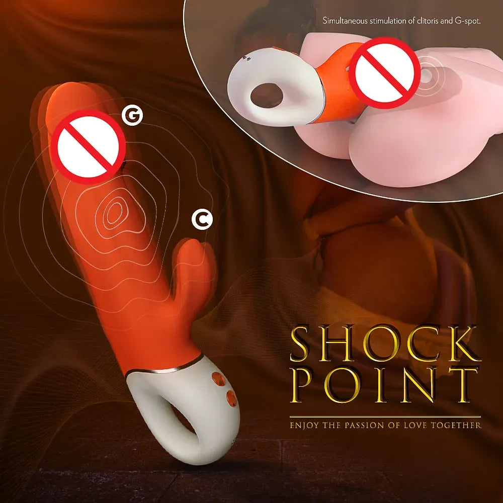 Powerful Rabbit Vibrator for G Spot Clit Stimulation
