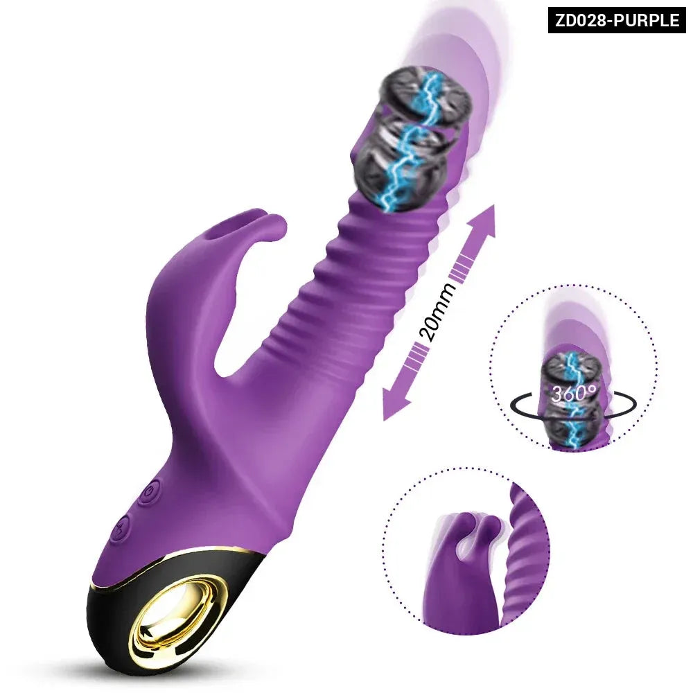 Rabbit Vibrator Automatic Telescopic G Spot Stimulator