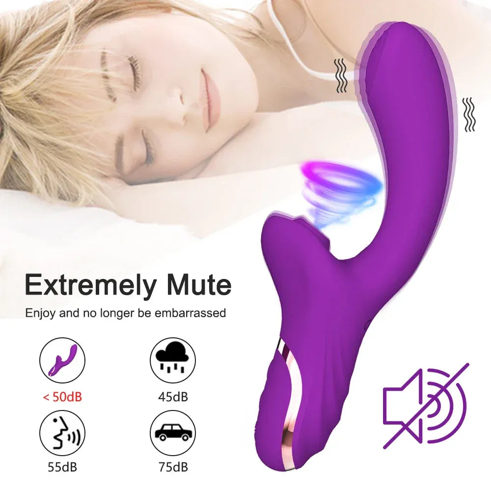 Rechargeable Clit Sucker Vibrator - Powerful Stimulation