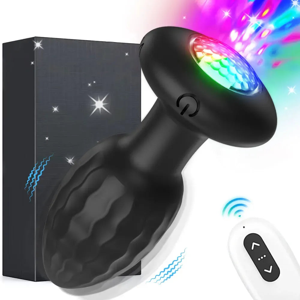 Remote Prostate Massager Led Light Anal Toy