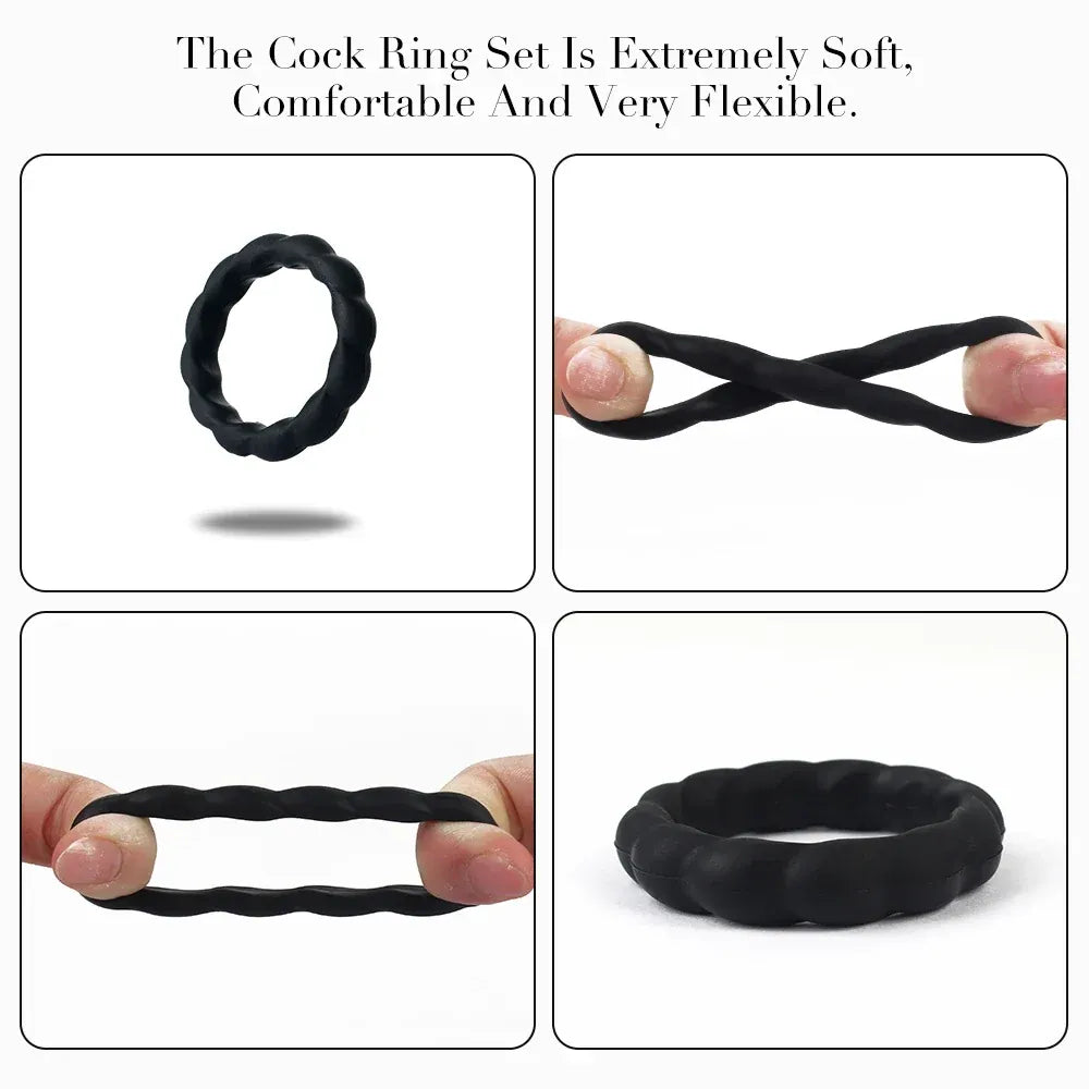 Silicone Cock Ring For Men Delay Ejaculation