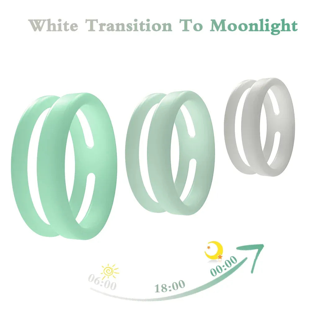 Silicone Dual Cock Ring For Men Delay Ejaculation &