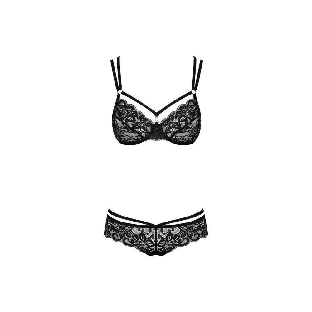 Underwear Set By Obsessive 860 Black L/Xl