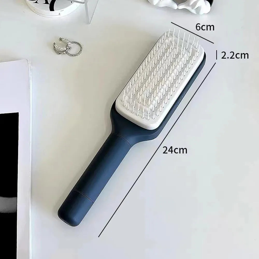 Vibe Geeks Anti-Static Massage Comb Scalable Rotate Lifting