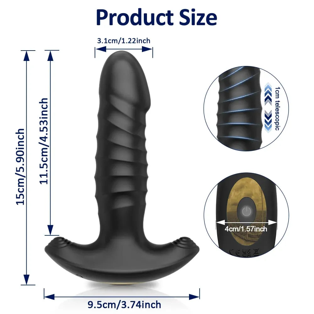 Vibrating Anal Plug for Men and Women