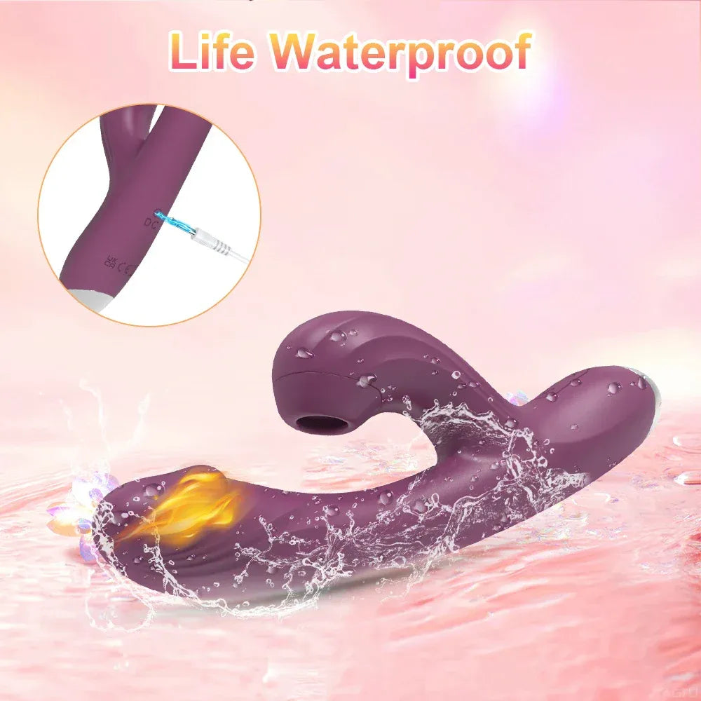 Vibrating Clit Sucker for Women G Spot Stimulator Heat