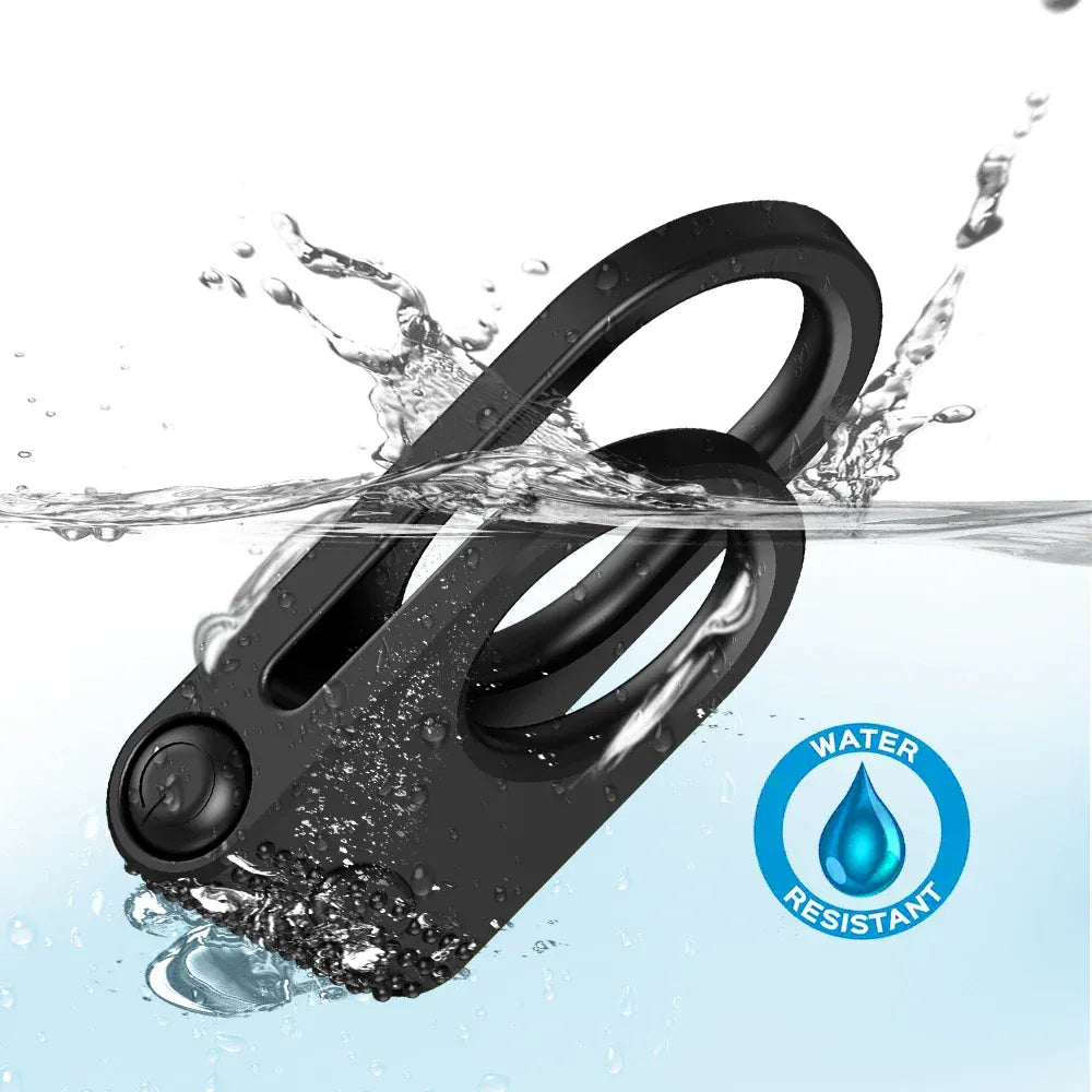 Vibrating Cock Ring For Men Delay Stimulate And Stretch