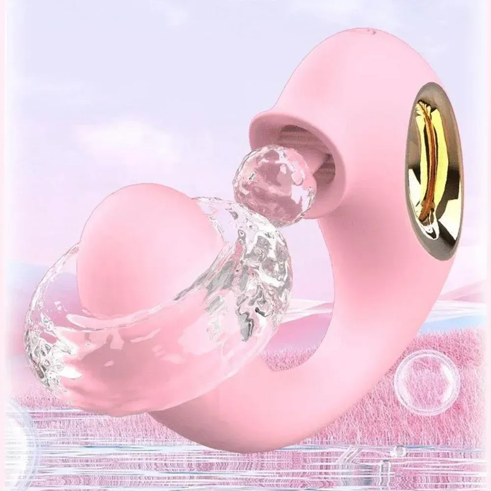 Waterproof Dual Stimulation Vibrator Clit Tonguing & G-Spot