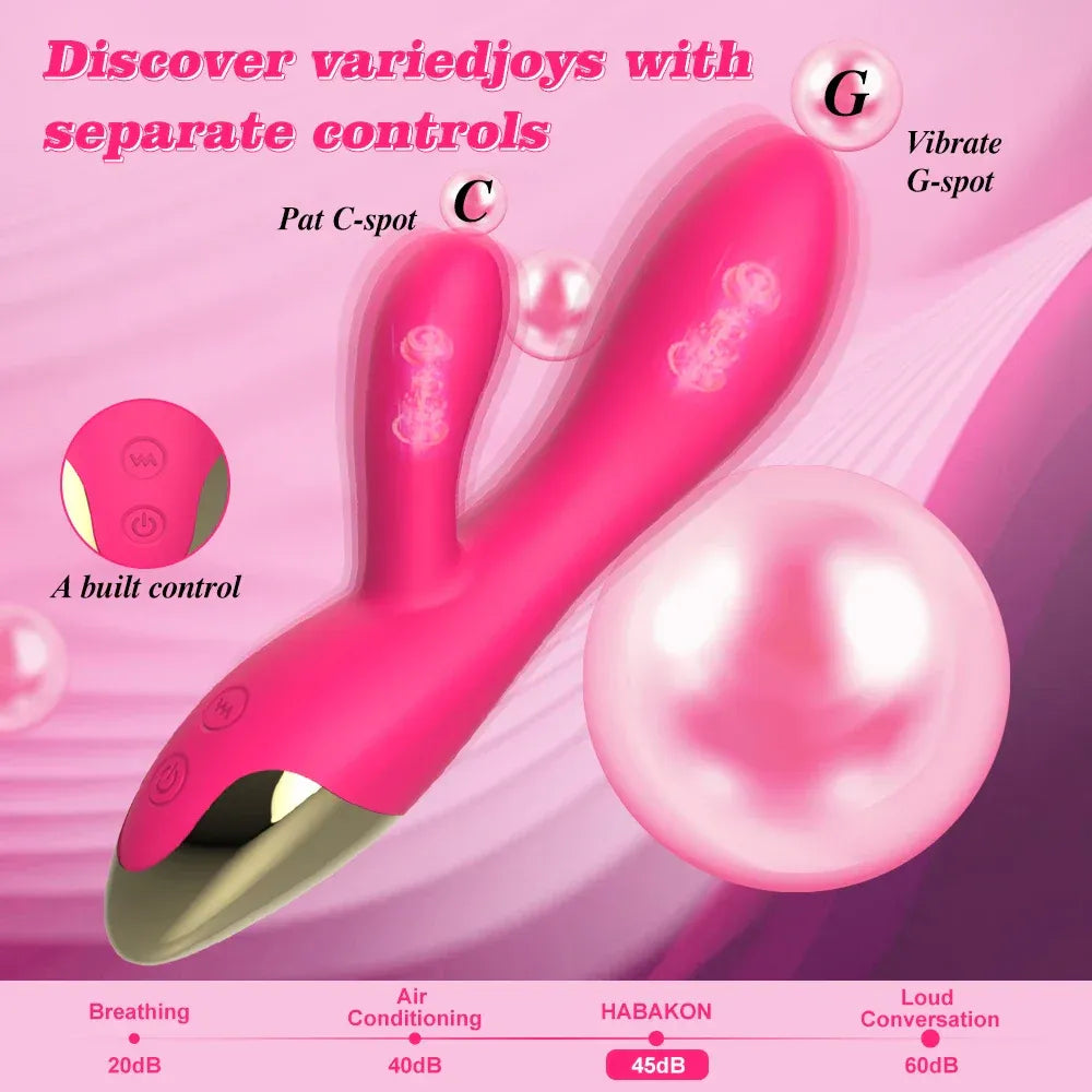 Waterproof Rabbit G Spot Dildo Vibrator For Women