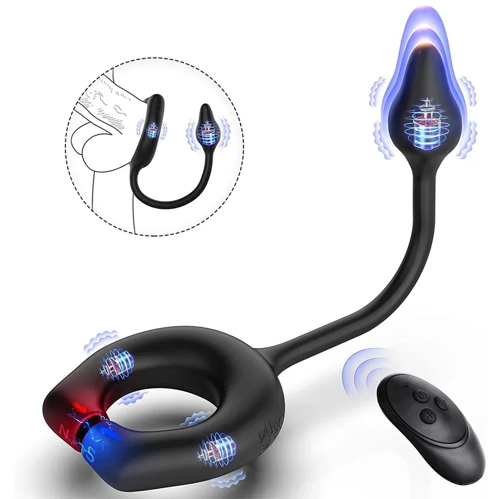 Wireless Magnetic Cock Ring & Prostate Massager