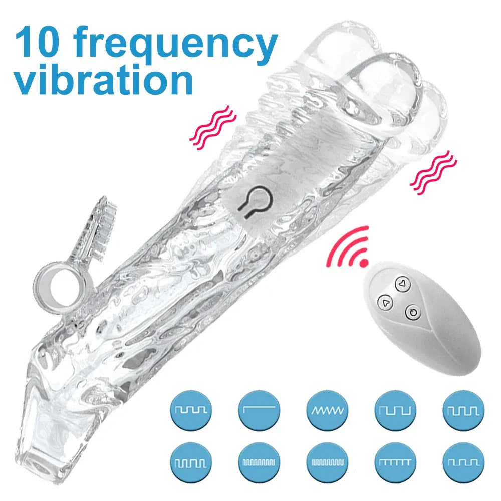 Wireless Penis Enlargement Sleeve With Remote Control