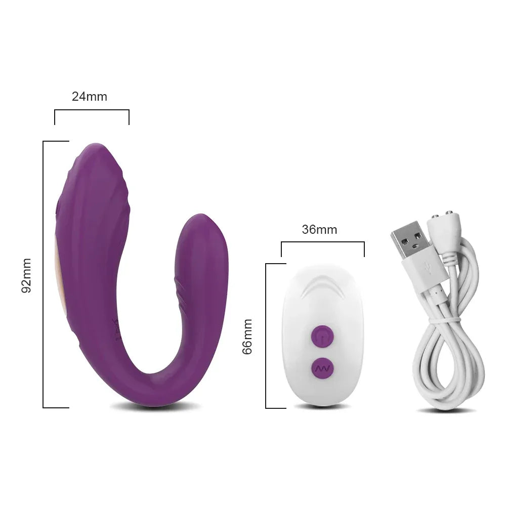 Wireless U-Shaped Clitoris Vibrator for Couples
